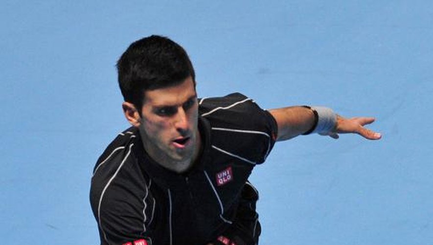Novak Djokovic en demi-finale du Masters le 10 novembre 2013 à Londres