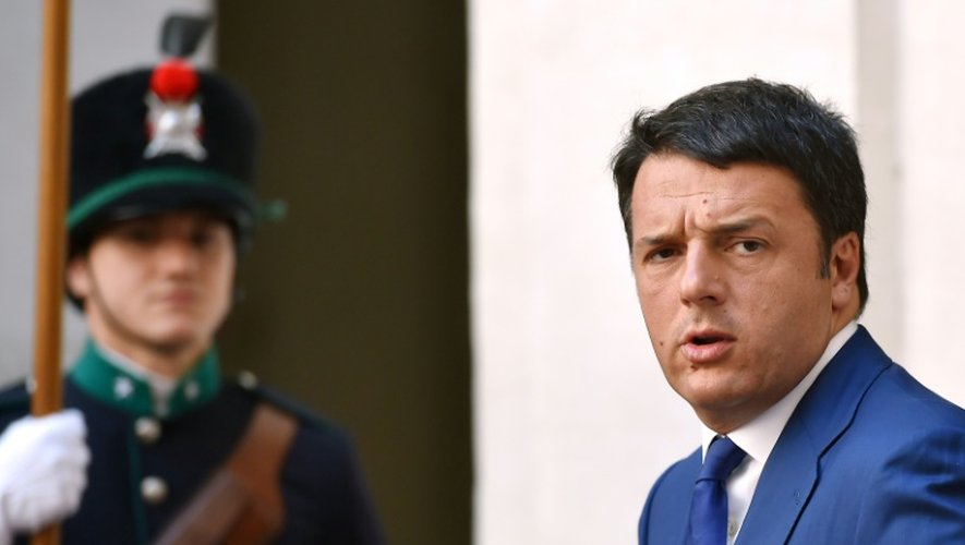 Matteo Renzi, Premier ministre italien, le 10 juillet 2015 au Palais Chigi à Rome