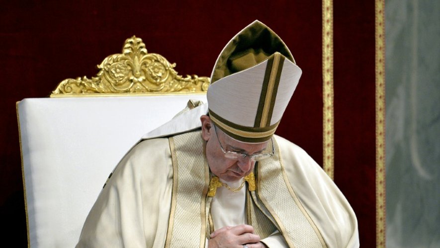 Le pape François célèbre une messe à la basilique Saint-Pierre, le 1er septembre 2015 au Vatican