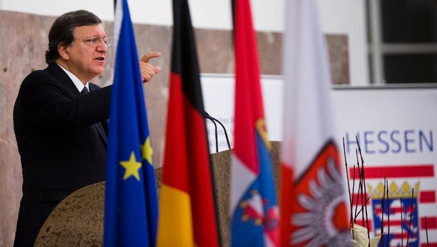 Le président de la Commission européenne Jose Manuel Barroso, le 5 novembre 2013 à Francfort-sur-le-Main, en Allemagne