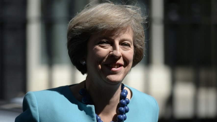 Theresa May à son arrivée le 14 juillet 2016 à Downing Street à Londres