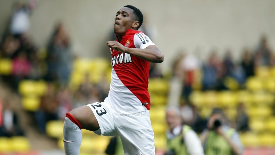L'attaquant de Monaco Anthony Martial, buteur contre Toulouse, le 3 mai 2015 au Stade Louis-II