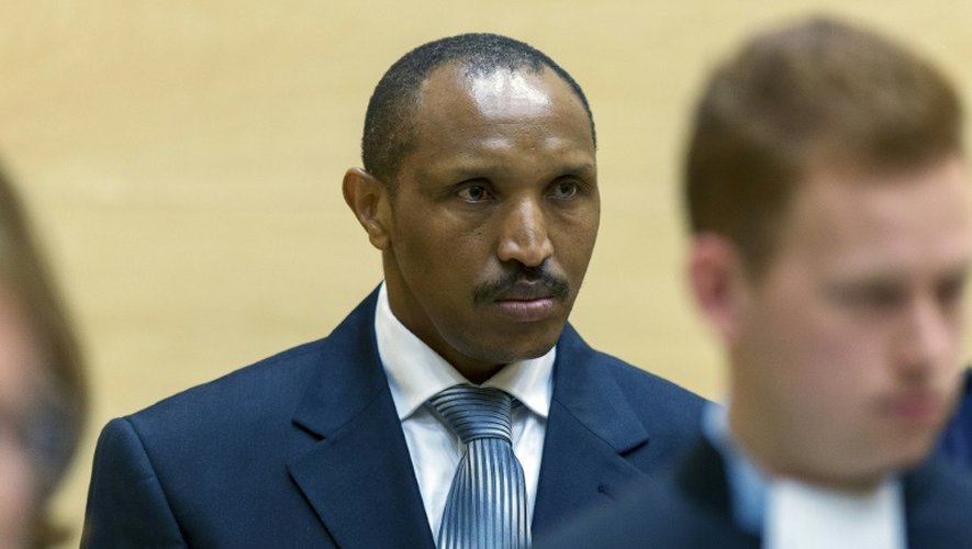 L'ex-chef de guerre Bosco Ntaganda devant la Cour pénale internationale, le 2 septembre 2015 à La Haye