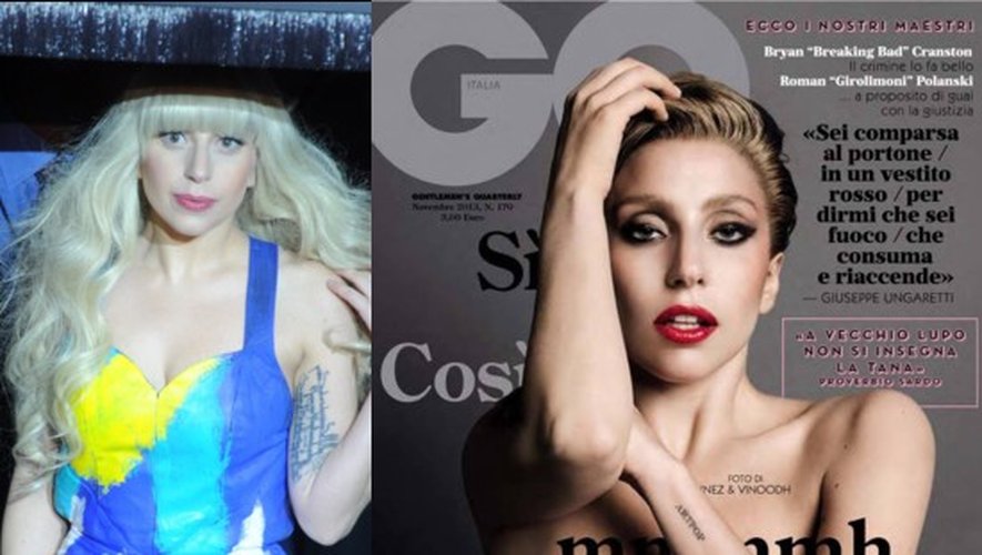 Lady Gaga topless en couverture de GQ Italie