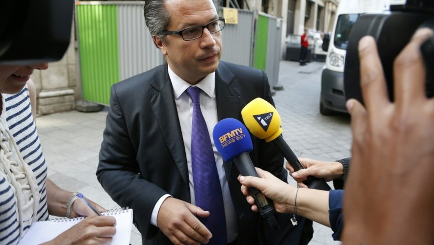 L'avocat de Claude Guéant, Philippe Bouchez El-Gozhi, devant le pôle financier du tribunal de grande instance le 2 septembre 2015 à Paris
