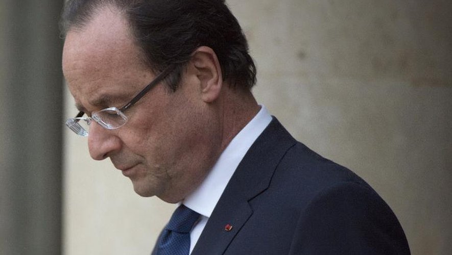 Le président français François Hollande à l'Elysée, le 12 novembre 2013 à Paris