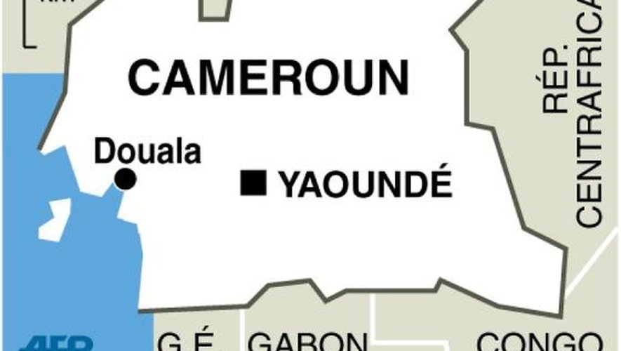 Infographie localisant l'enlèvement d'un prêtre français dans la nuit de mercredi à jeudi dans le nord du Cameroun