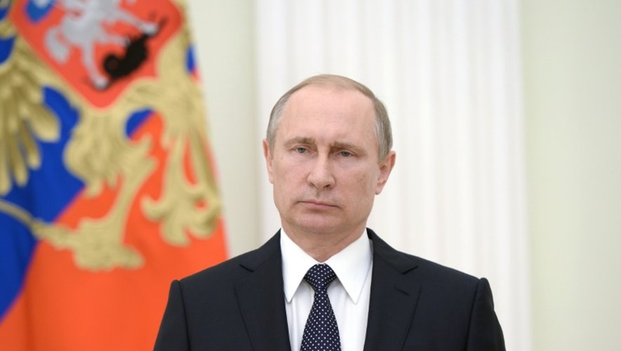 Le président russe Vladimir Poutine au Kremlin à Moscou, le 15 juillet 2016