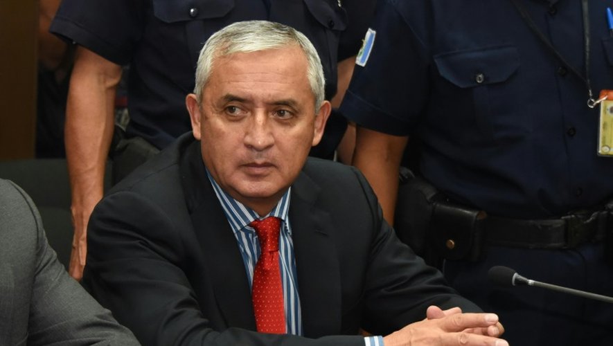 Le président démissionnaire guatémaltèque Otto Pérez au tribunal de Guatemala City, le 3 septembre 2015