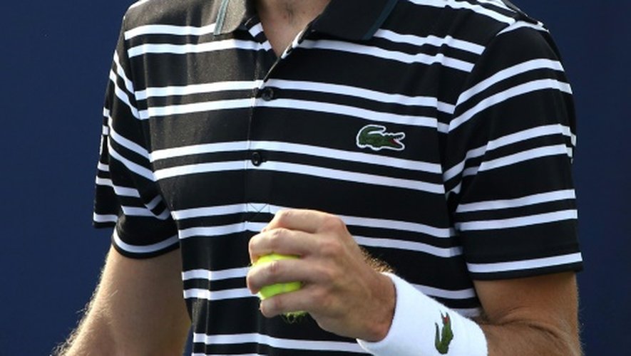 Jeremy Chardy à l'issue du match contre Ryan Shane  à l'US Open de tennis le 2 septembre 2015 à New York