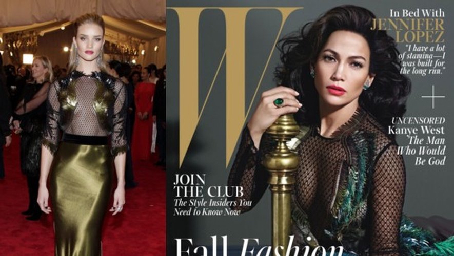 Jennifer Lopez, Rosie Huntington-Whiteley, Blake Lively : les looks à plumes de Gucci en une des magazines et sur les redcarpets