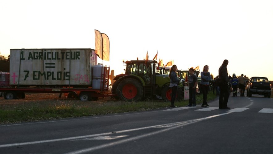 Camions et tracteurs le 2 septembre 2015 à Saint-Manvieu-Norrey près de Caen