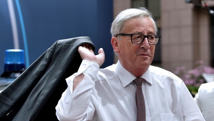 Le président de la Commission européenne Jean-Claude Juncker à son arrivée au sommet des dirigeants européens le 28 juin 2016 à Bruxelles