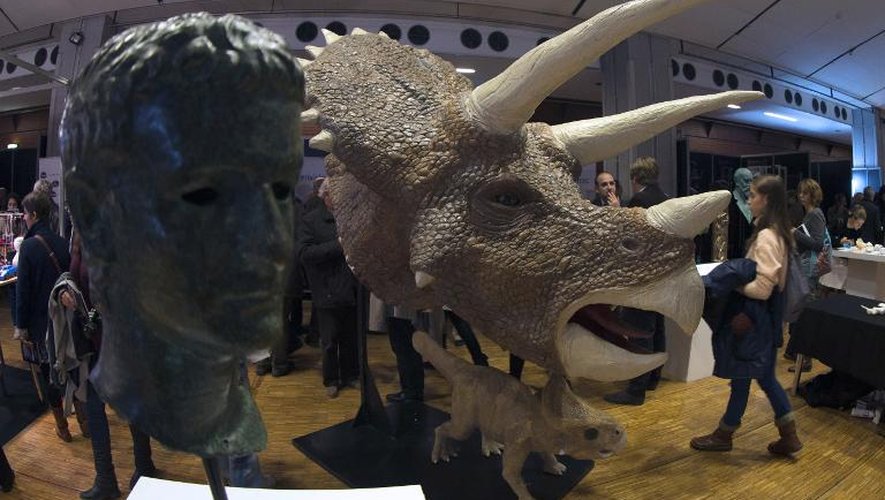 Des objets en 3D présentés le 15 novembre 2013 au salon 3D Printshow, à Paris