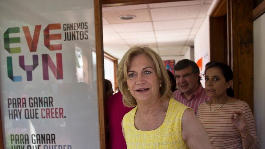 Evelyn Matthei, première femme candidate conservatrice à une présidentielle chilienne, le 15 novembre 2013 à Santiago