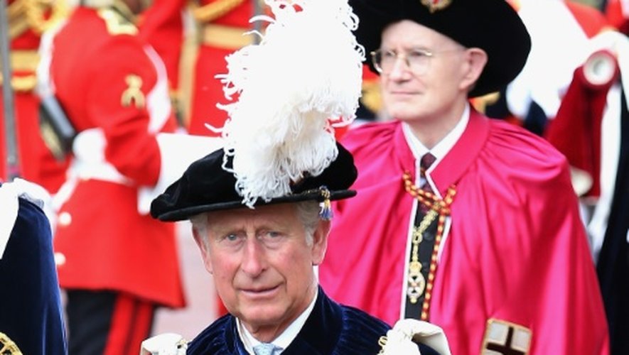 Le prince Charles au chateau de Windsor dans le sud de l'Angleterre, le 15 juin 2015