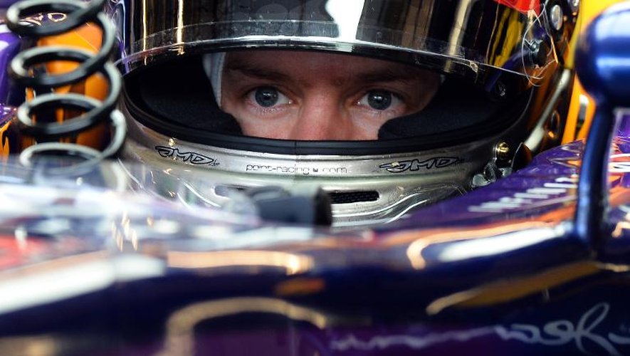Sebastian Vettel avant une séance d'entraînement du Grand Prix des États-Unis de Formule 1, le 16 novembre 2013 à Austin (Texas)
