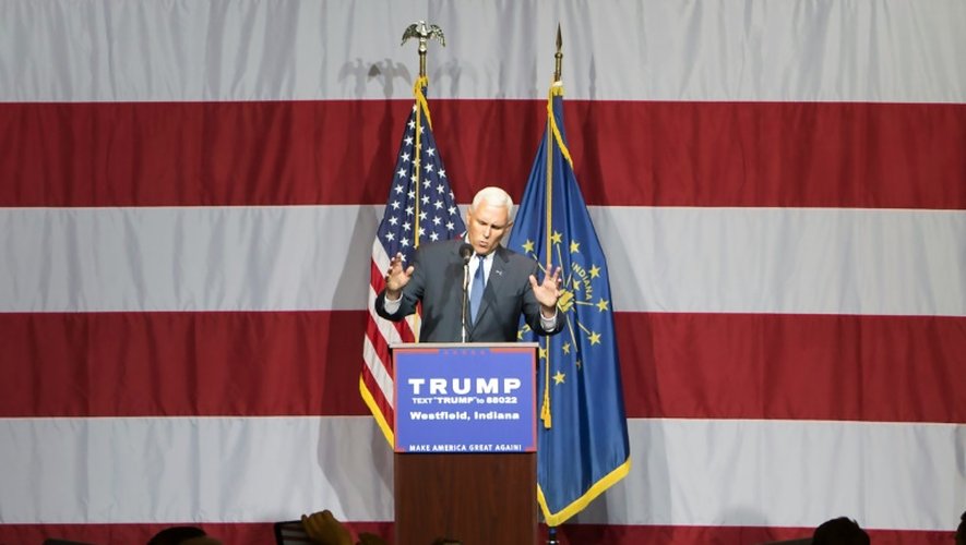 Le gouverneur de l'Indiana Mike Pence à Westfield (Indiana), le 12 juillet 2016