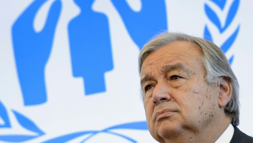 Le Haut-Commissaire de l'ONU pour les réfugiés (HCR), Antonio Guterres, à Genève en Suisse, le 4 septembre 2015