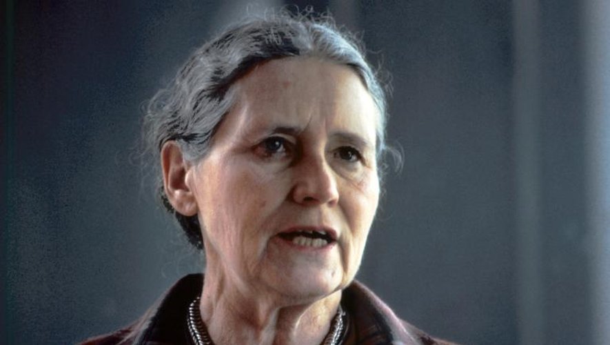 Doris Lessing, le 4 octobre 1985 à Stockholm