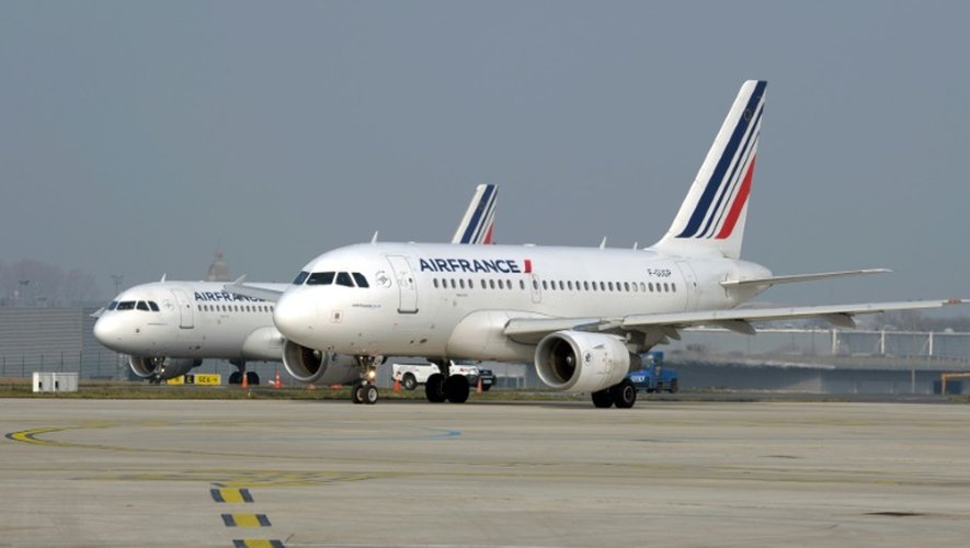 Des avions d'Air France sur le tarmac de l'aéroport de Roissy, le 18 mars 2015