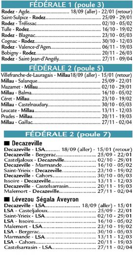 Un derby aveyronnais et un Rodez-Agde pour débuter