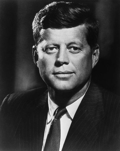 Photo datée de 1960 du président John F. Kennedy