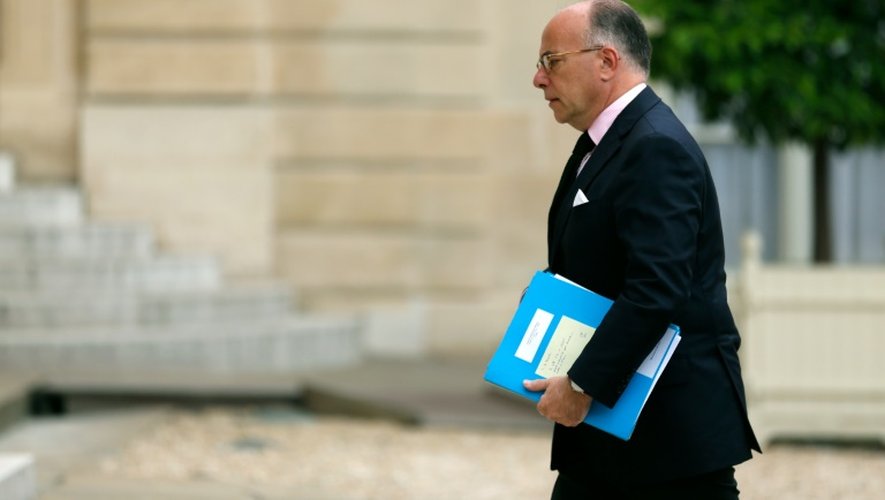 Le ministre de l'Intérieur Bernard Cazeneuve, le 16 juillet 2016 à l'Elysée