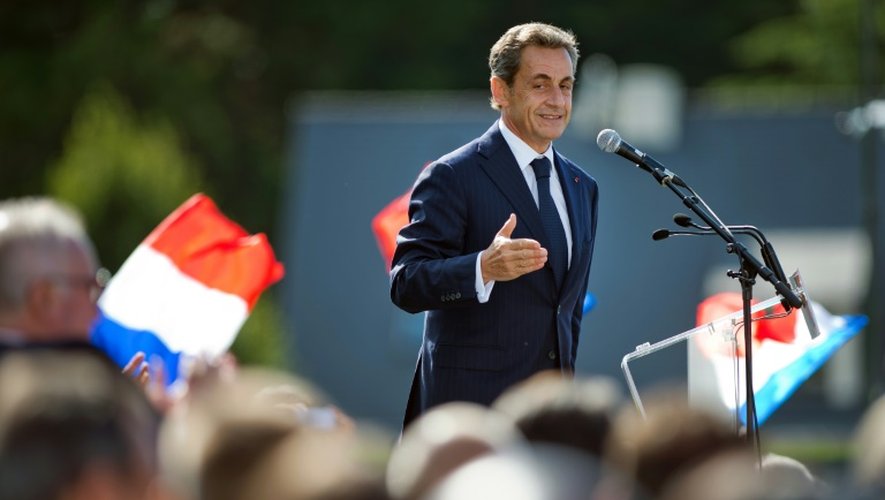 L'ex-président Nicolas Sarkozy, lors de l'université d'été des Pays de la Loire du parti Les Républicains à La Baule, le 5 septembre 2015