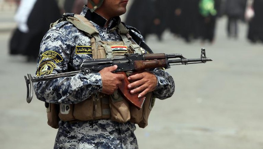 Un soldat irakien à Bagdad
