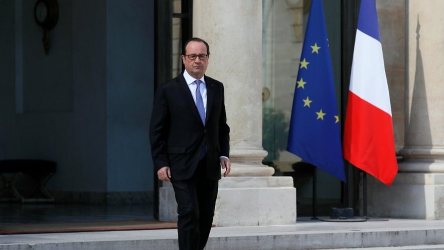 François Hollande le 15 juillet 2016 à l'Elyée à Paris