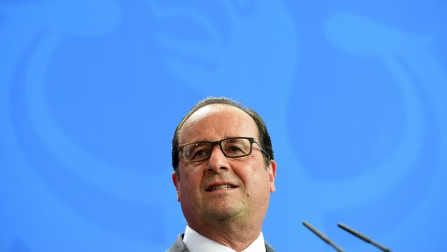 Le président de la République, François Hollande, 24 août 2015, à Berlin