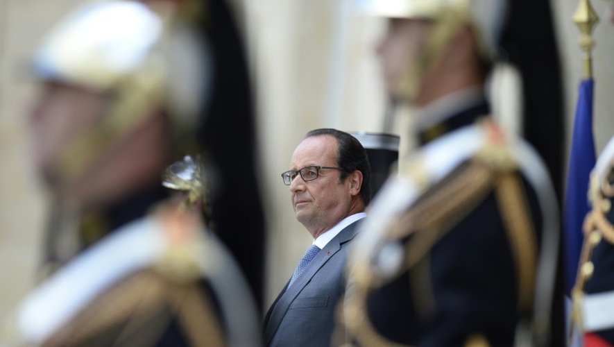 François Hollande au palais de l'Elysée, le 3 septembre 2015