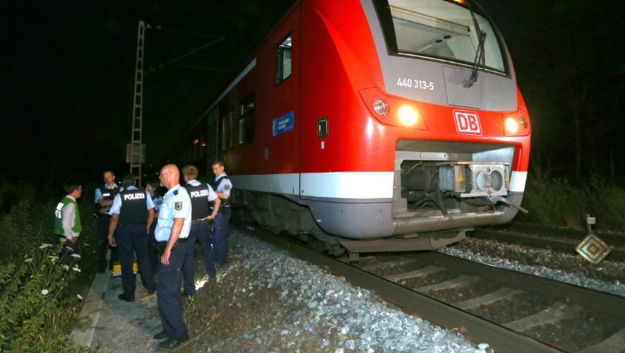 Le trains dans lequel une attaque à la hache a été commise, le 18 juillet 2016 à Wuerzburg