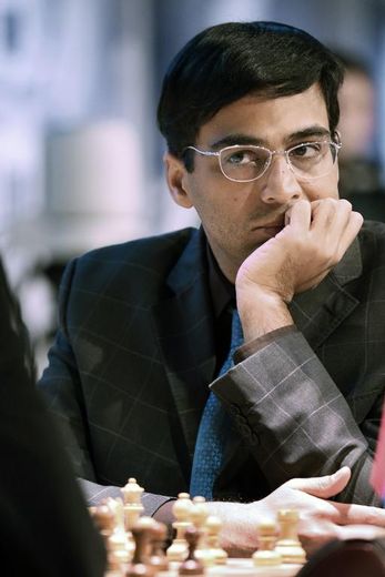 L'actuel champion du monde d'échec, Viswanathan Anand, en avril 2013 à Paris
