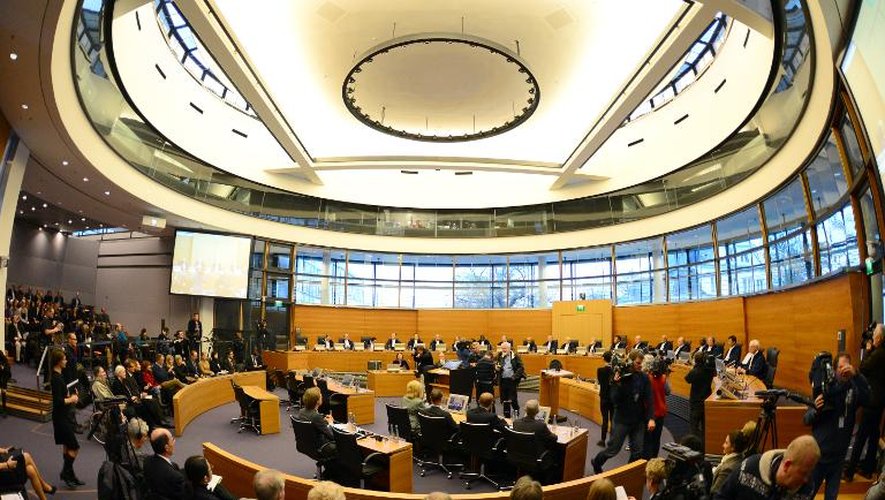 Les juges du tribunal international du droit de la mer (Itlos) délibèrent le 22 novembre 2013 à Hambourg