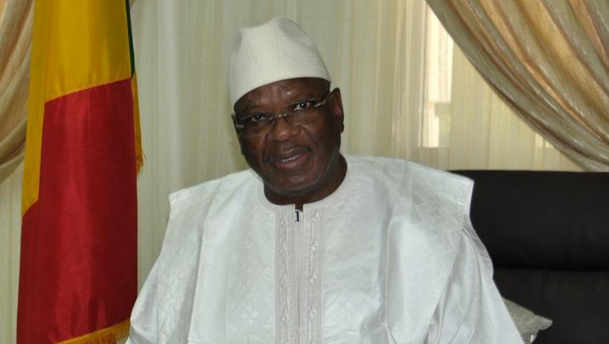 Le président malien Ibrahim Boubacar Keïta, le 17 novembre 2013 à Bamako
