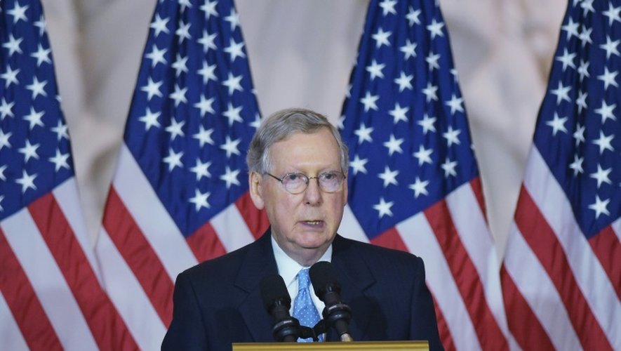 Le chef des républicains au Sénat, Mitch McConnell, au Capitole à Washington, le 8 juillet 2015