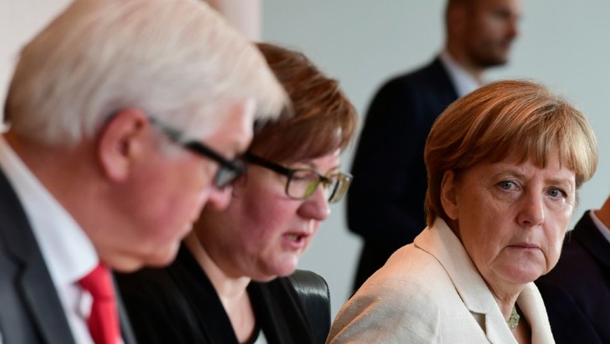 La chancelière Angela Merkel lors d'un conseil des ministres le 13 juillet 2016 à Berlin