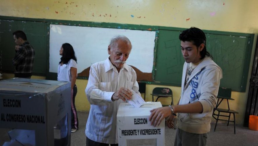 Vote pour la présidentielle le 24 novembre 2013 à Tegucigalpa