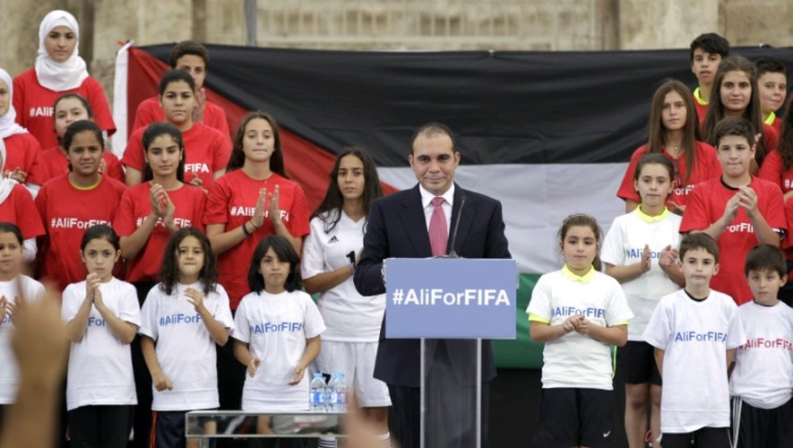 Le prince Ali bin Al Hussein annonce officiellement sa candidature à la présidence de la Fifa, le 9 setptembre 2015 à Amman