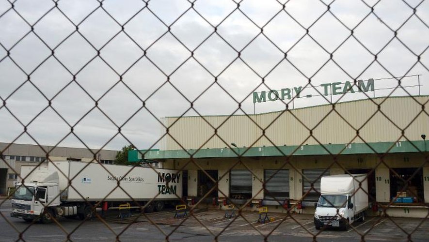Un entrepôt de Mory-Ducros à Cesson-Sévigné, près de Rennes, le 22 novembre 2013