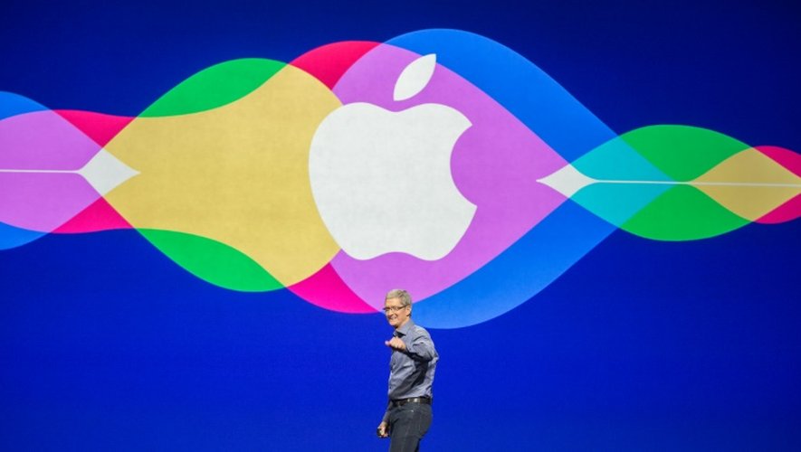 Tim Cook, PDG d'Apple, le 9 septembre 2015 à San Francisco