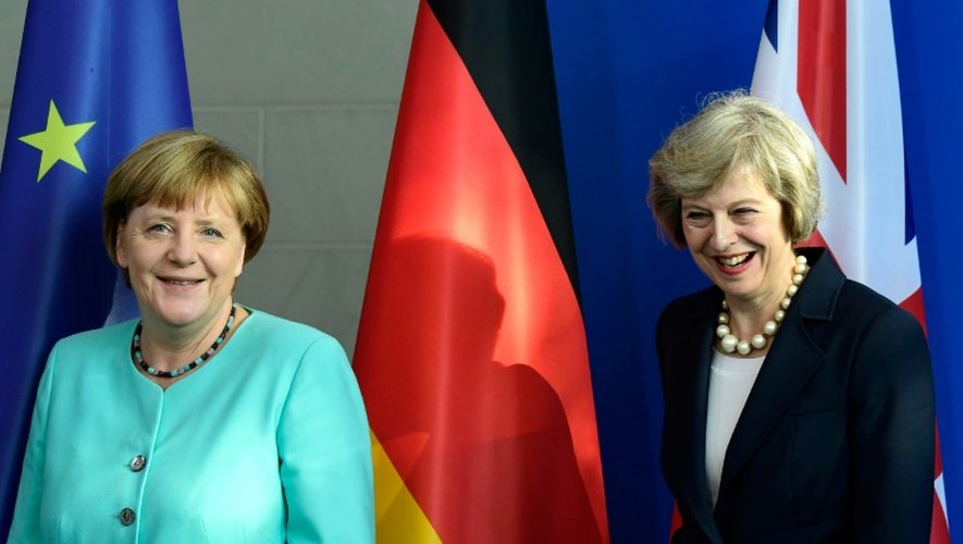 Angela Merkel et Theresa May à Berlin le 20 juillet 2016