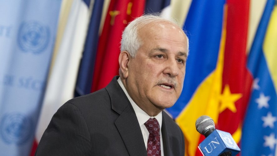 Riyad Mansour, le représentant palestinien aux Nations Unies, le 6 avril 2015 à New York