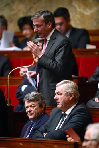 Le député UDI Philippe Vigier lors d'une séance de questions au gouvernement, à l'Assemblée nationale le 19 novembre 2013