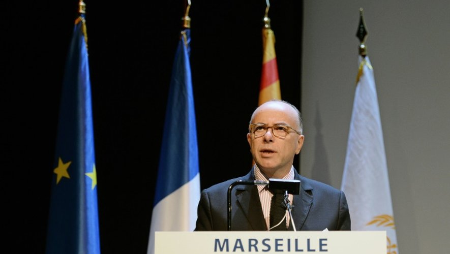 Le ministre de l'Intérieur Bernard Cazeneuve à Marseille, le 10 septembre 2015