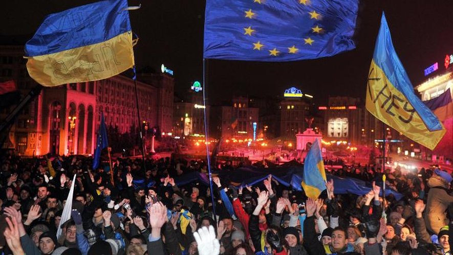 Des pro-européens manifestent le 26 novembre 2013 à Kiev