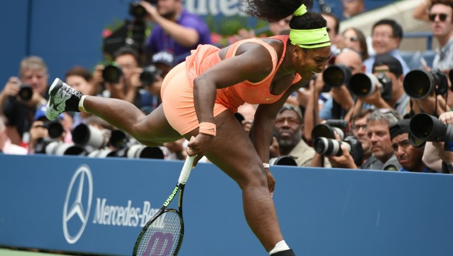 L'Américaine Serena Williams battue en demi-finale de l'US Open par l'Italienne Roberta Vinci, le 11 septembre 2015 à New York