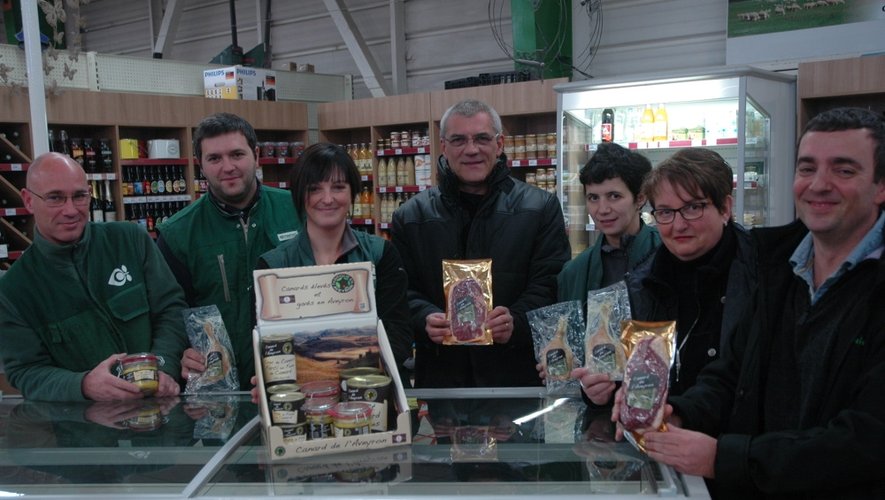 Comme à Point vert à Decazeville les produits issus de la filière IGP Sud-Ouest canard de l'Aveyron sont disponibles dans les magasins Unicor.